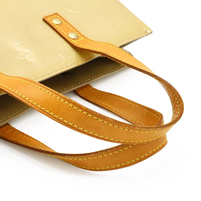 Louis Vuitton Monogram Vernis Reed PM Handbag Tote Mini Tote Enamel Patent