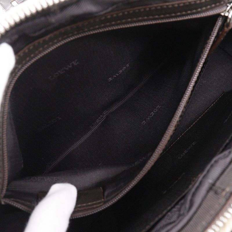 Loewe Senda Anagram Handbag Canvas Beige Women's Tote Bag