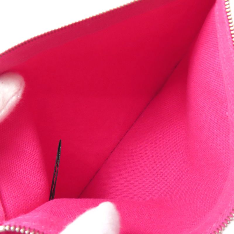 Hermes Logo Accessory Pouch Canvas Women