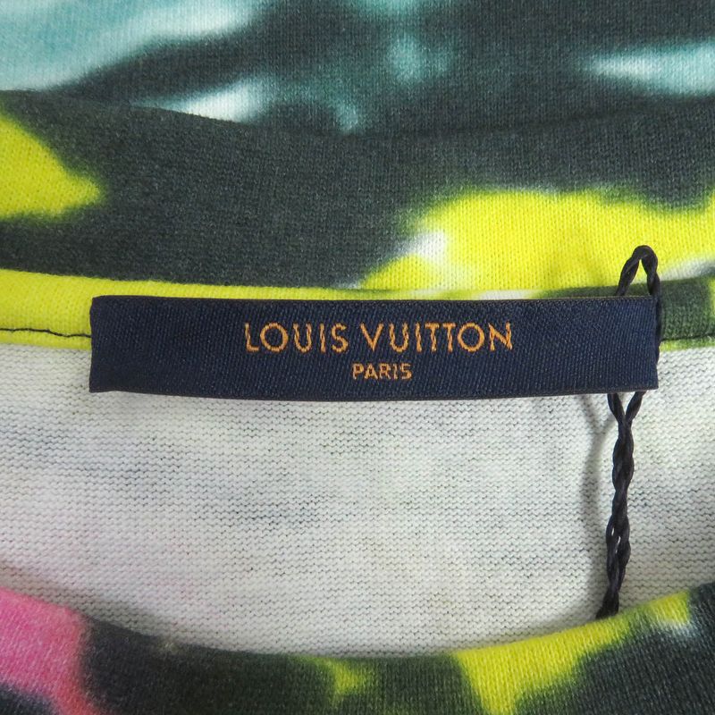 Louis Vuitton 2019 100% Cotton Plain Rainbow LV Circle Logo Hardware Tie Dye