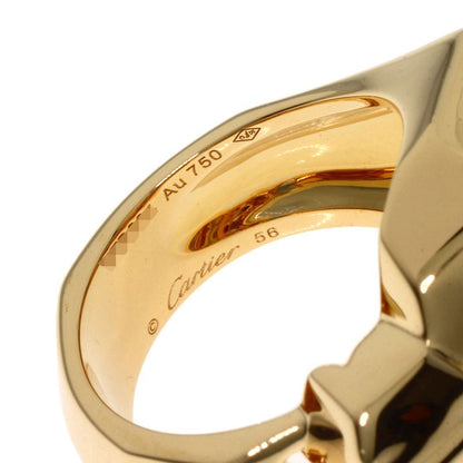 Cartier Panthère De Cartier Lacquer Tsavorite #56 Ring 18K Yellow Gold Ladies