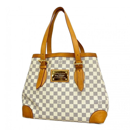 Louis Vuitton Tote Bag Damier Azure Hampstead MM N51206 White Women's