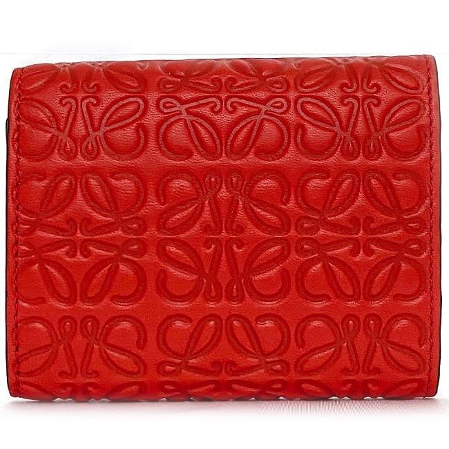 Loewe Trifold Wallet Red Anagram 107.55 S26