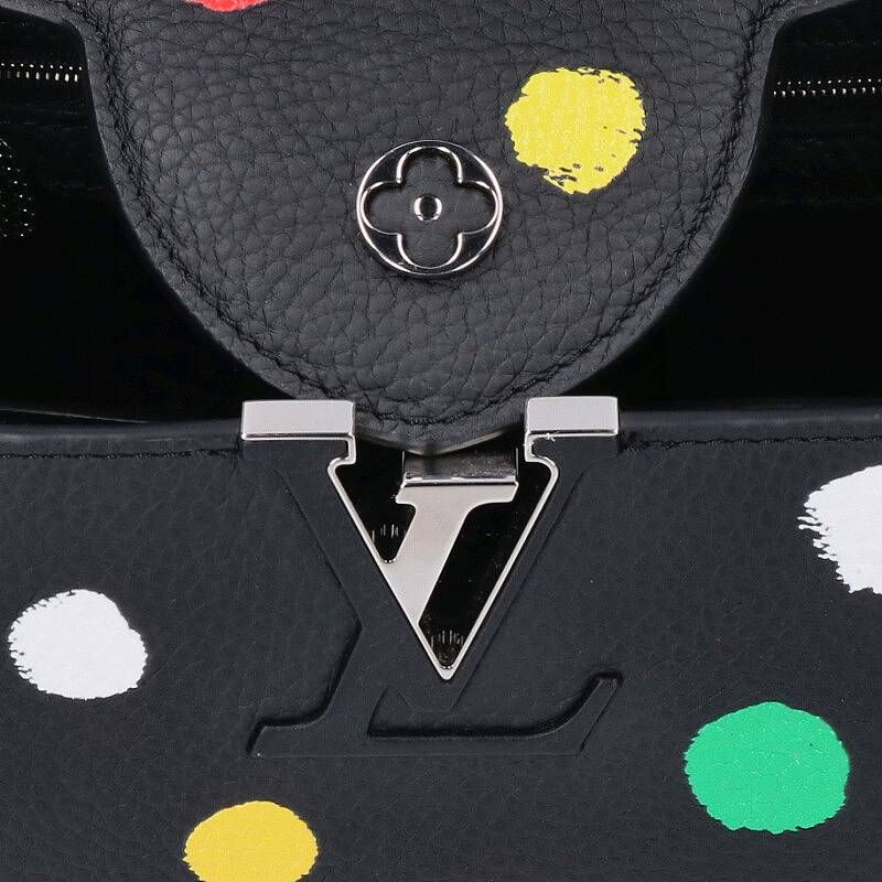 Louis Vuitton X Yayoi Kusama M21663 Capucines MM 2WAY Dotted Allover Handbag
