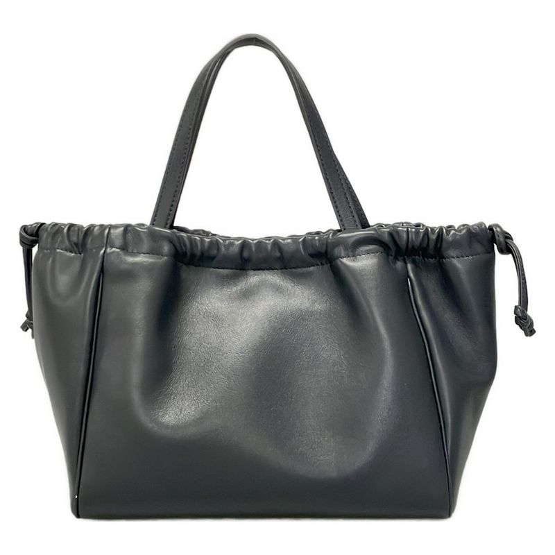 Celine Tote Bag Small Cabas Drawstring Cuir Triomphe Grey Leather