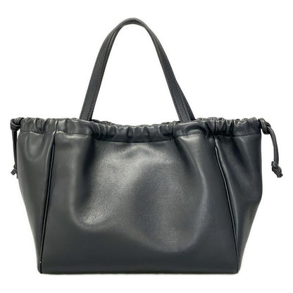 Celine Tote Bag Small Cabas Drawstring Cuir Triomphe Grey Leather
