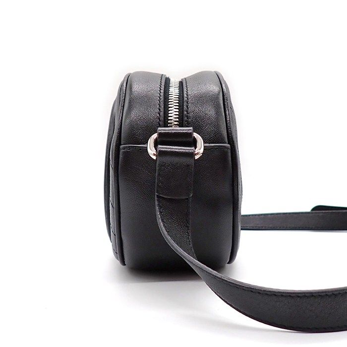 Gucci Shoulder Bag Blondi Mini 760175 Aacpy 1000 Black Leather Silver Hardware