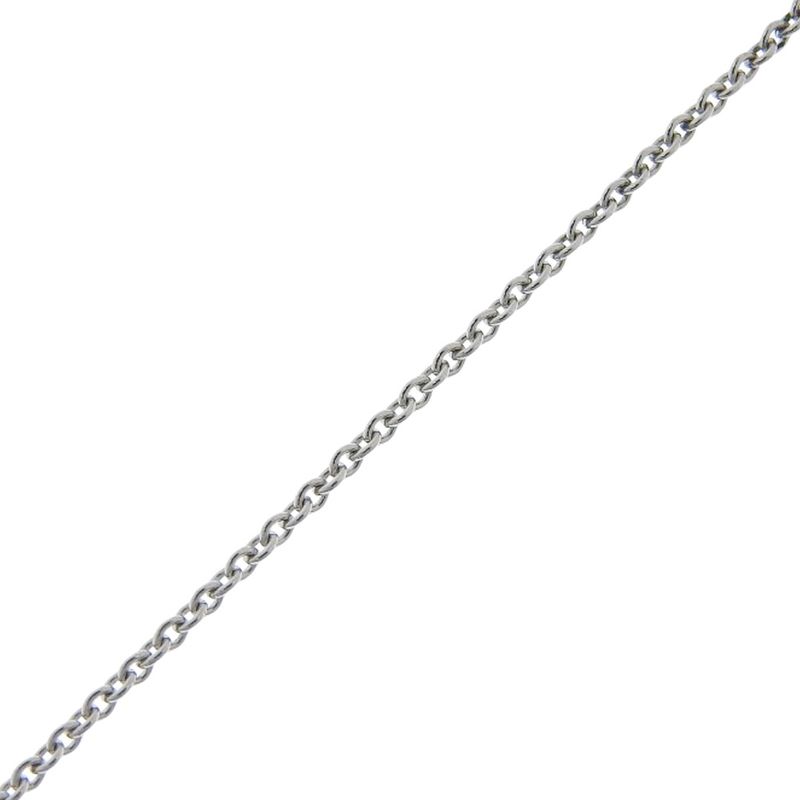Tiffany & Co Dot's Heart 5P Pt950platinum X Diamond Ladies 11.5g Necklace