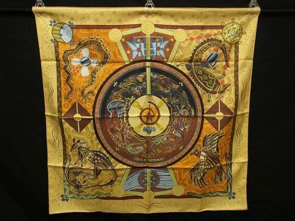 Hermes REVE D&#039;australie [dream Of Australia] Carré 90 Silk Scarf Shawl