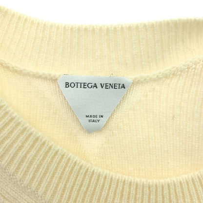 Bottega Veneta - Cashmere Blend Crew Neck Knitted Sweater - XL - Ivory - Women's