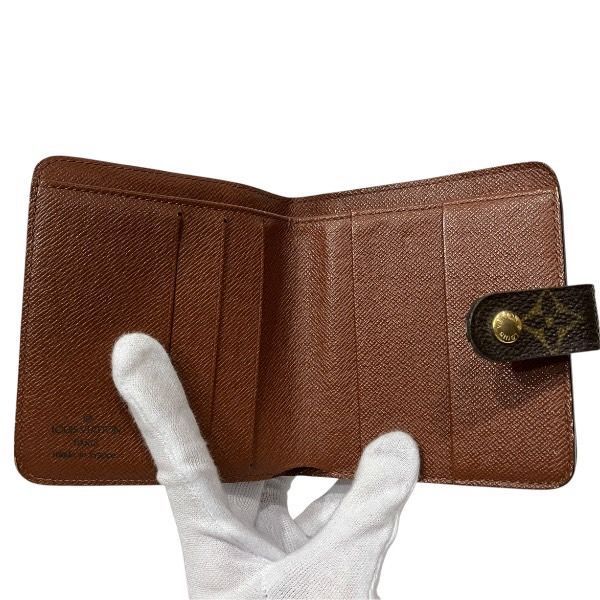 Louis Vuitton Monogram Compact Zip M61667 Bifold Wallet Unisex