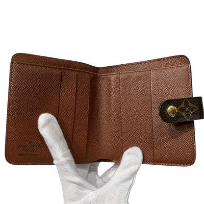 Louis Vuitton Monogram Compact Zip M61667 Bifold Wallet Unisex