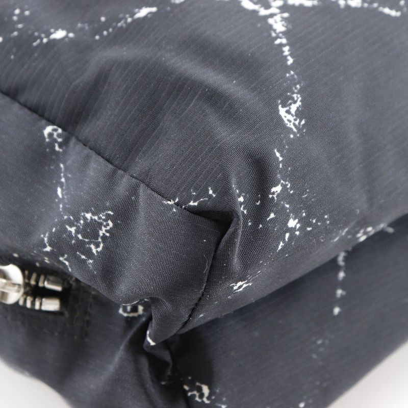 Chanel Travel Line Nylon Black Unisex Pouch