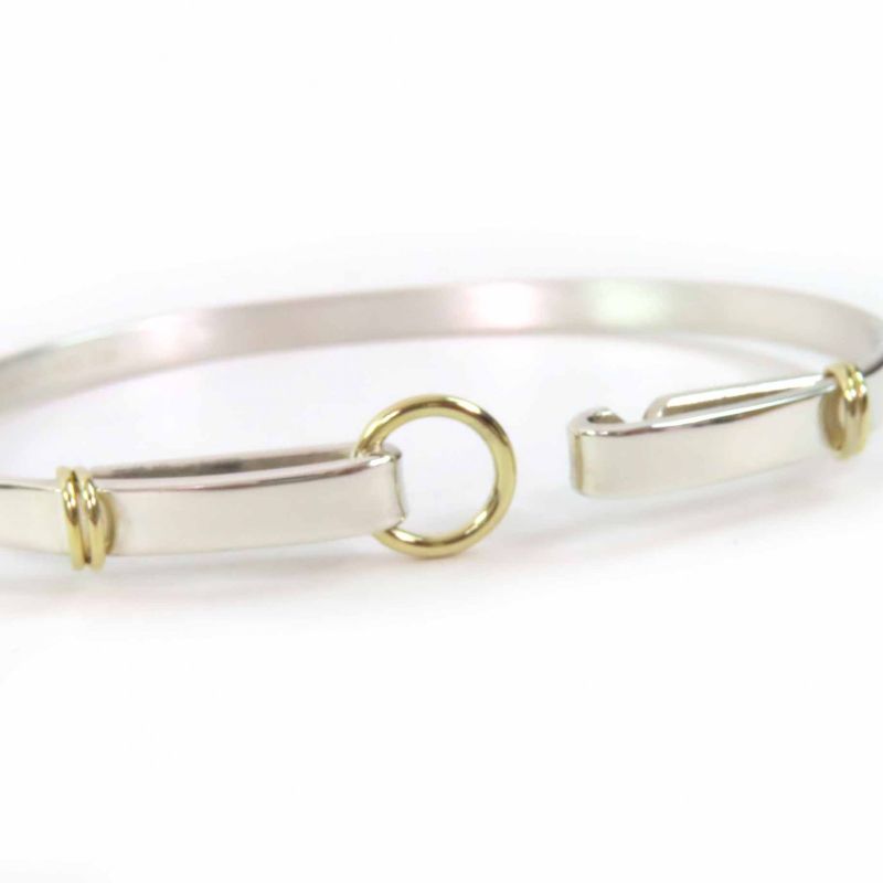 Tiffany & Co Vintage Combination Hook Bangle Bracelet Sv925 750