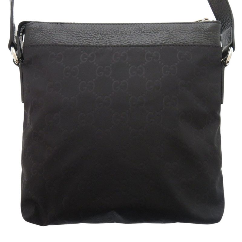Gucci GG 510339 Nylon Black Shoulder Bag Black 0435 Gucci