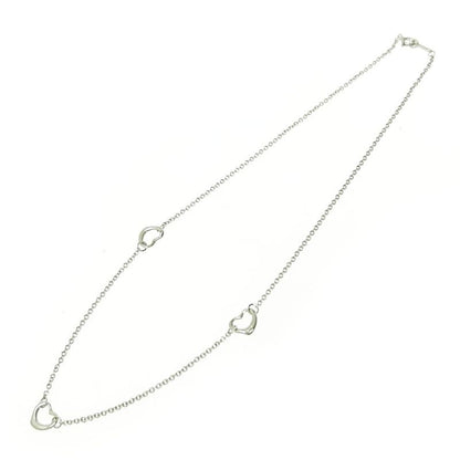 Tiffany & Co Silver Open Heart 3p Necklace 3.3g 925 Engraved 426069 Necklace