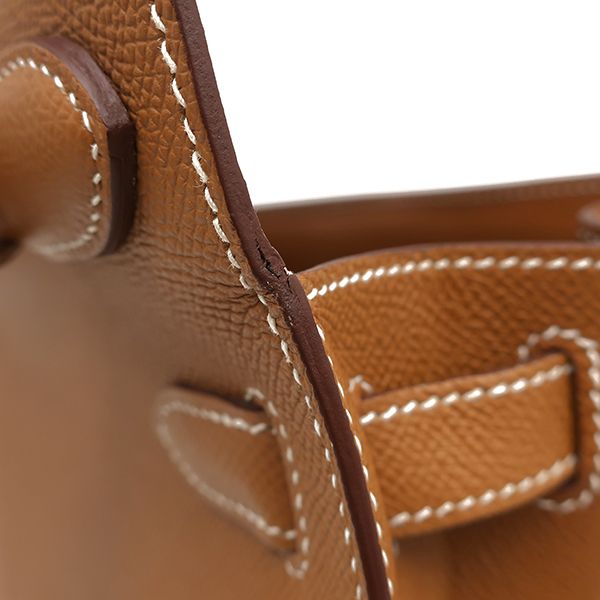 Hermes 2-Way Bag Kelly 28 Outer Stitch Vaux Epson Gold Silver Hardware Brown