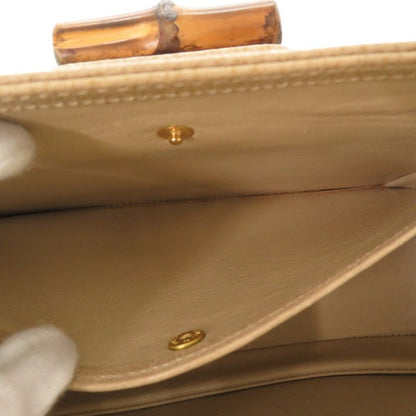 Gucci Bamboo 000 29 0633 Leather Beige 2WAY Handbag Shoulder Bag 0174 Gucci