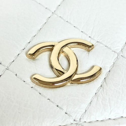 Chanel Shoulder Bag Minimato Pearl White