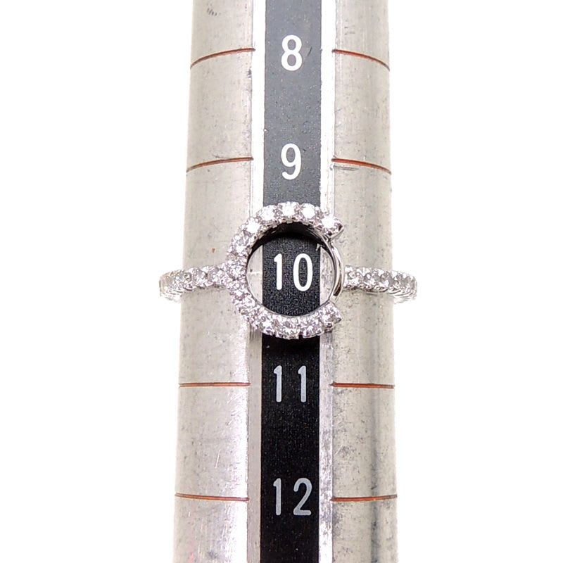 Gucci Diamond Halo White Gold Ring