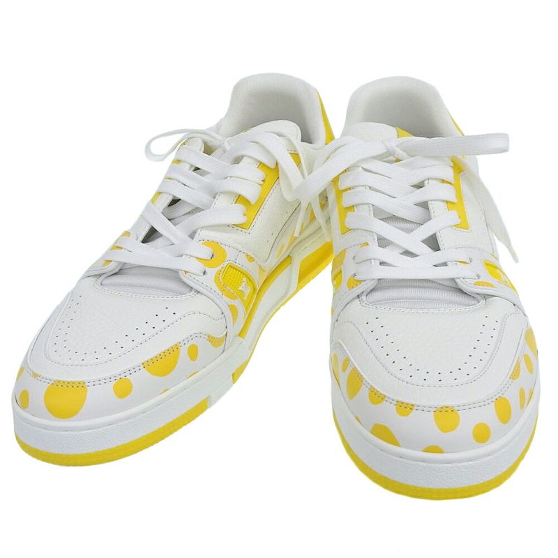 Unused With Box Louis Vuitton 2023 Yayoi Kusama Collaboration Trainer Line Low