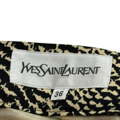 Yves Saint Laurent Open-Collar All-Over Print Blouse Open-Collar All-Over Print