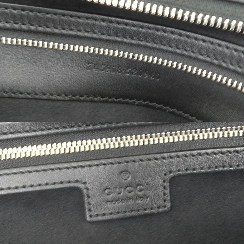 Gucci Petit GG Small Hand Bag 745918 Black 2way Chain Shoulder -