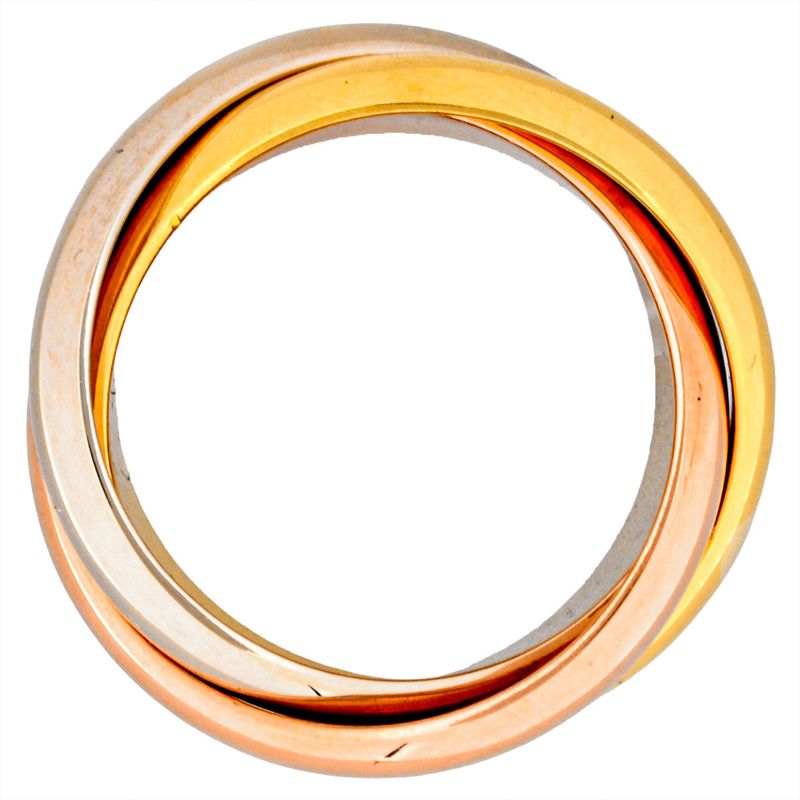 Cartier Trinity LM Ring #53 18K Yellow Gold 139g 18K Pink Gold 18K White Gold