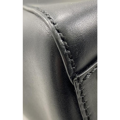 Fendi 8bn226 Peekaboo Medium Black Handbag Shoulder Bag Gold Hardware Preowned