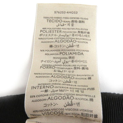 Gucci 576253 GG Canvas Logo Patch Baseball Cap Hat Black M/58cm (22.83in) Made