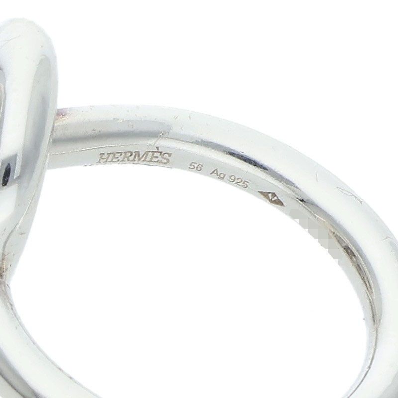 Hermes Echappee Silver Ring Men's 56 14