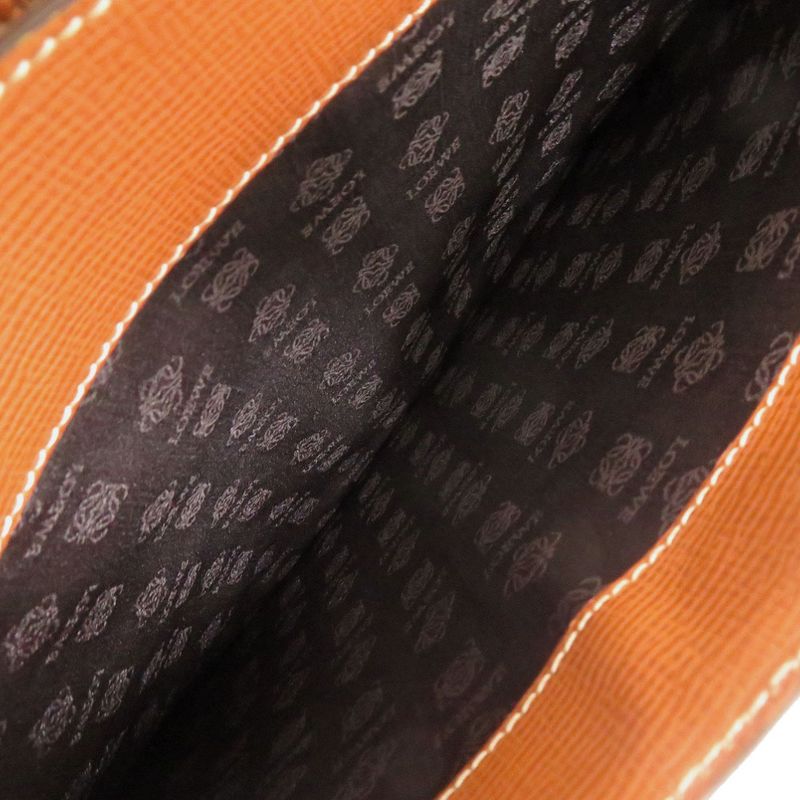 Loewe Leather Brown Business Bag Brown 1519 Loewe