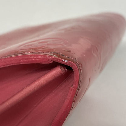 Louis Vuitton Long Wallet Vernis Pochette Porte Monet Cles Di M9140f Raspberry