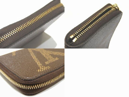 4 Louis Vuitton Zippy Coin Purse Monogram Giant M69354 Coin Case Brown Wallet ▼