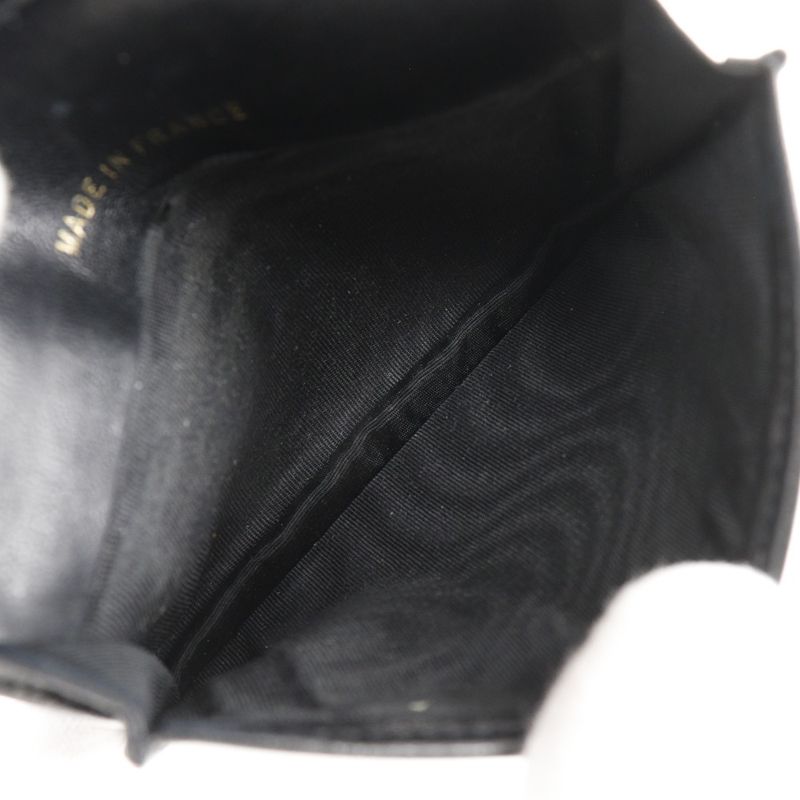 Chanel Coco Mark Card Case Caviar Skin Black Ladies Business Card Holder