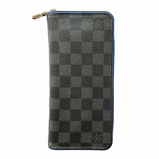 Louis Vuitton Damier Graphite Zippy Wallet Vertical N64436 Long Wallet For Men