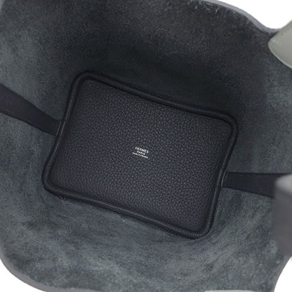 Hermes Handbag Picotin Lock PM Eclat Taurillon Clemence Vorsoft Ardoise × Gris