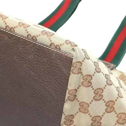 Gucci 131228 Tote Bag GG Canvas Handbag Gucci Beige