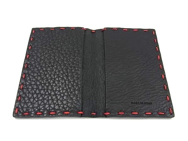 Fendi Selleria Leather Card Case Card Holder Pass Case Business Card