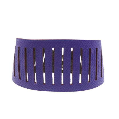 Hermes Petite Ash Bracelet Reversible Vaux Epson Togo Silver Hardware Anemone