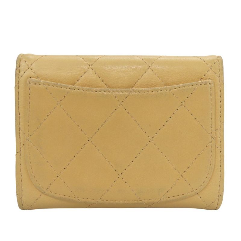 Chanel Coin Case Timeless Classic Lambskin Beige Silver Hardware 10 Hardware