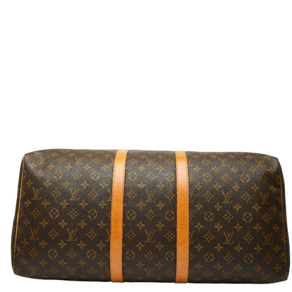 Louis Vuitton Monogram Keepall 55 Boston Bag Travel Bag M41424 Brown PVC