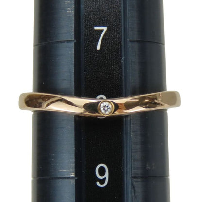 Cartier Ring - Ballerina 48 18K Pink Gold With Diamonds Approx 2.18g Pink Gold