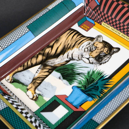 Hermes Accessory Case Grand Theater Nouveau King's Tiger Tray Plate