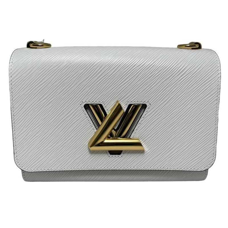 Louis Vuitton Twist MM M23514 Epi Bag Twist Women's Shoulder Bag White Calf