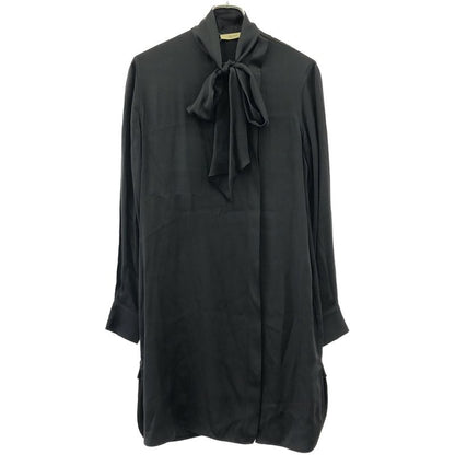 Celine by Phoebe Philo Silk Bow Tie Shirt Dress 2 6f41 2726 Black 38