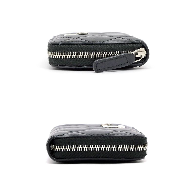 Chanel Compact Wallet Star Black Svhardware Ap3728 Coin Case
