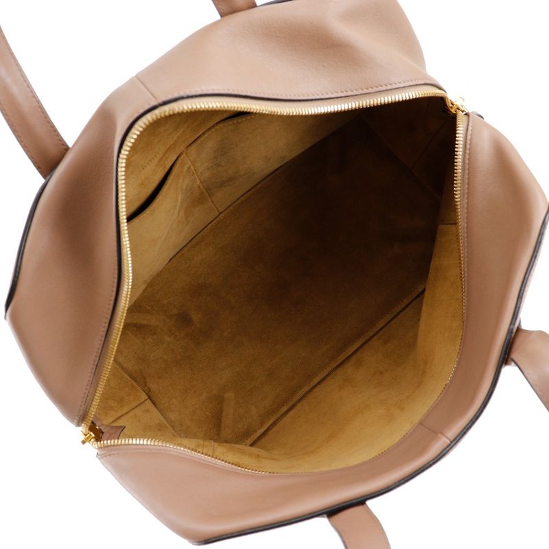 Loewe Goya Weekender Calf Brown Women's Boston Bag