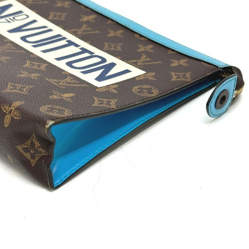 Louis Vuitton Clutch Bag Pochette Voyage MM M81204 Monogram Canvas Brown