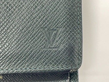 Louis Vuitton Taiga Porte Vieux 3 Cartes Cles Di Compact Wallet Fold Wallet